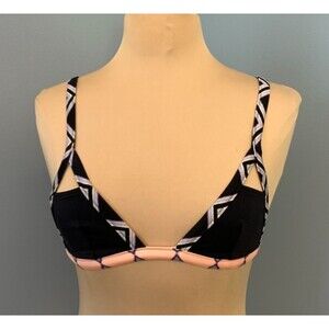 Victoria's Secret Bikini Top Womens XS Triangle Geometric Aztec Beach Pool